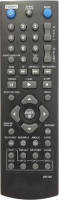 LipiWorld UN190 DVD System Universal Remote Control Compatible For Sony Philips Lg Samsung and Many More DVD Remote Controller(Black)