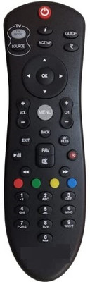 TIZOQ Replacement Remote Control Compatible for DISH D2H DTH Set Top Box TV DTH-5710 | Remote Control DISH D2H DTH Set Top Box TV Remote Controller(Black)