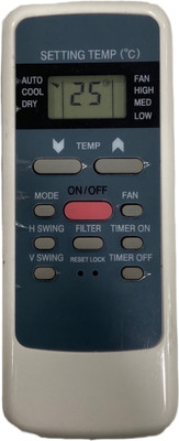 SHIELDGUARD AC Remote Control 137 Compatible for Hitachi AC Remote Controller(White)