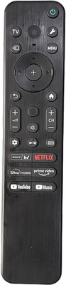 hybite Remote Compatible For Sony LED UHD OLED Smart Android RMF-TX810U Without Voice Command SONY Remote Controller(Black)