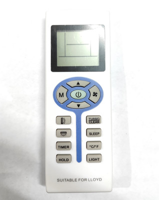 Harsh Enterprises Lloyd Turbo mode AC Remote Control LLoyd Split AC Remote control with Battery LLOYD AC Remote Controller(White, Blue)