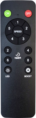 LipiWorld Fan Remote (Same Remote Will Only Work) Compatible For  Orient Electric Fan Remote Controller(Black)