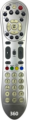 Upix URC27, VC80 DTH Remote URC27, VC80 DTH Remote Compatible for Videocon DTH Box (LCD/TV) (EXACTLY SAME REMOTE WILL ONLY WORK) Remote Controller(Grey)