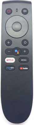 NixGlobal 0NE-PLUS SMART Remote with Bluetooth Voice Control Function Compatible with ONEPLUS 4K SMART LED LCD TV Remote Controller(Black)