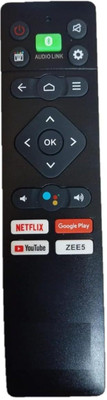 Kritex Compatible for SANYO LED TV Voice Remote Control Remote Controller(Black)