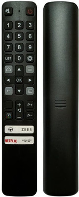 hybite Compatible Remote RC901v For Smart Android LED FHD UHD Tv Without Voice Command Tcl Smart Led Remote Controller(Black)