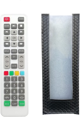 LipiWorld S-2GG S2GG LED TV Remote Control ( with Remote Cover ) Compatible for  Sansui Tv Remote Controller(Grey)