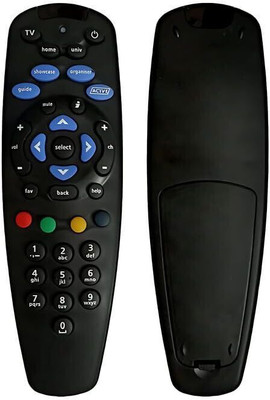 Voltonix Remote Control Seamlessly Compatible with (SD/HD) Tata sky/ Tata Play Set top box Remote Controller(Black)