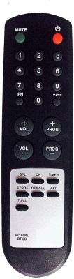 Nij RC66RL TV Compatible For CRT TV Remote Control BPL Remote Controller(Black)