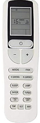 BSPS AC-133B  Smart Split AC Remote Control with WiFi Button | 2 Yr Warranty | AC-133B Voltas Remote Controller(White)