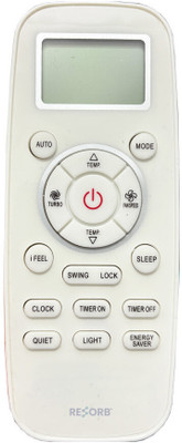 RESORB RE 197B Compatible with Blue Star Split/Window AC Remote Control Remote Controller(White)