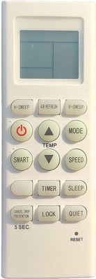 HDF Remote Control For Voltas & Mitashi AC AC Remote Control Compatible for Voltas Split/Window AC |HF-36E Voltas AC, Mitashi AC Remote Controller(White)