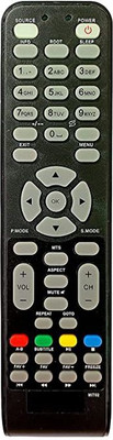 TVE MIT02 LCD LED TV Remote Control Compatible for  Tv Remote Mitashi Remote Controller(Black)