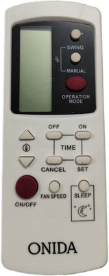 Harsh Enterprises Compatible for Voltas/ Ondia split window AC remote control VE-39 ONIDA Split/Window AC Remote control Free Battery Onida Remote Controller(Cream)