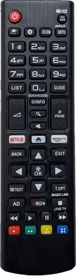 Crystonics AKB75095308 Replacement Remote Control Compatible with LG LED OLED 4K UHD HDR Smart TV, LG Smart TV Model No.43UJ630V Remote Controller(Black)