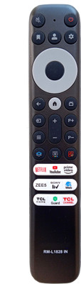 LipiWorld RM-L1828 LED Smart TV Remote (NO Voice) Compatible- TCL Led Tv Universal Remote (Please Check Second Image) Compatible For TCL Tv Remote Controller(Black)