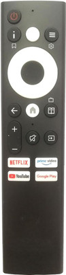 BhalTech Smart LED Android TV Remote Control (No Voice Function) Old Remote Exactly Same Remote Will Only Work Compatible for Croma Tv Remote Controller(Black)