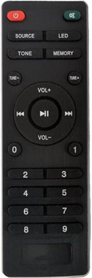 LETHABO HT 51 Home Theatre Remote compatible with INTEX MEMORY multimedia speaker compatible with INTEX MEMORY Multimedia speaker . Remote Controller(Black)