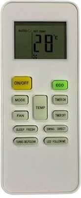 HDF Replacement Remote Control Compatible for Sanyo AC Remote (Remote No. 29 F) Sanyo Remote Controller(White)