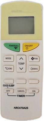 RESORB (Exactly Same Remote Will Only Work) RE 132A Powerchill ARC470A25 (Match buttons with old remote) Compatible for Daikin Inverter AC Remote Controller(White)