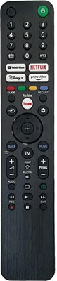 Pyai Remote Compatible with Sony LED TV (Without Voice) Remote NO:RMF-TX500P RMF-TX520P RMF-TX200U RMF-TX300U RMT-TX100D RMT-TX100P Etc Remote Controller(Black)