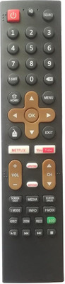 BhalTech Smart LED TV (Without Voice) Remote Control Old Remote Exactly Same Remote Will Only Work Compatible for Treeview Tv Remote Remote Controller(Black)