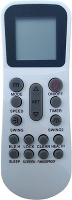 LipiWorld 125 AC Remote Control Compatible for  Lloyd AC Remote Controller(White)