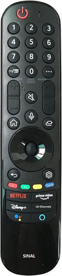 SINAL Pack of 1  Tv Smart Remote Compatible With Voice (RMT72) LG Remote Controller(Black)