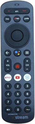 Tke  Set-Top Box Remote Control (Non - Voice)(34A) Airtel Xstream Remote Controller(Black)