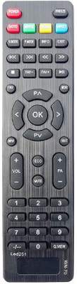 TVE N-70 LED251 LED LCD Smart TV Remote Control Compatible for  Weston Remote Controller(Black)