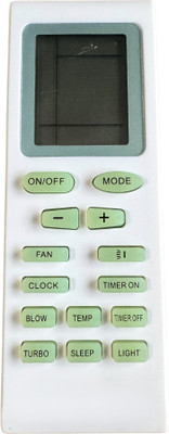 MechFox Air Conditioner Remote Compatible with Split/Window AC Remote |AC-18A| VOLTAS CLOCK (Clock Key) Remote Controller(White)