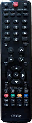 ERNIL Compatible Remote Control for Haier TV Remote No. HTR-D18A LCD/LED TV (Exactly Same Remote Will Only Work) Remote Controller(Black)