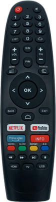 Xpecial WES-TEL NYPI Remote Compatible with CROWN 4K SMART LED LCD TV Remote Controller(Black)