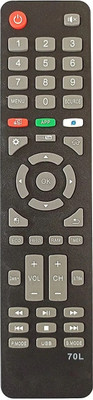 HDF Replacement Remote Compatible for Sansui Akai, Hyundai & Weston TV LCD LED TV (70L) Sansui Akai, Hyundai & Weston TV Remote Controller(Black)