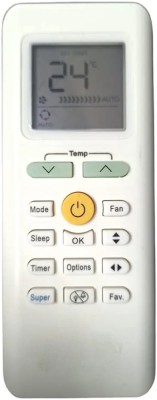 NixGlobal 205 MI-DEA AC Remote Compatible with MIDEA 1 / 1.5 / 2 TON AC Remote Controller(White)