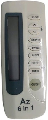 AEROTEK Az 6 in 1 Ac Remote Compatible Window/Split Az6in 1 Azure Remote Controller(White)
