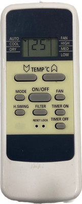 SHIELDGUARD AC Remote Control 641 Compatible for Hitachi AC Remote Controller(White)