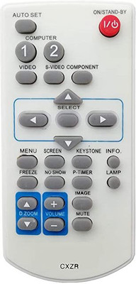 ERNIL CXZR Remote Control Compatible for PLC-XE33 PLC-XE32 PLC-XE31 3LCD Projector SANYO Remote Controller(White)