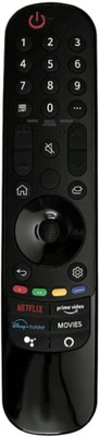 Sky LG Remote Control with Netflix and Prime Functions Compatible for Magic LED TV Lg Remote Compatible with MR21GA LG 4K Smart OLED TV without Mouse & Voice (Without Voice & Mouse Features) LG Remote Controller(Black)