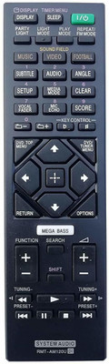 miracles in hand REMOTE COMPATIBLE WITH  AV SYSTEM RMT-120U REMOTE WITH FOOTBALL FUNCTION SONY Remote Controller(Black)