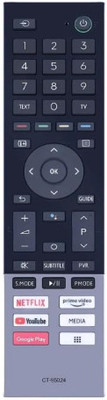 Tke CT-95024 Voice Remote Toshiba Smart LED TV Remote Model No: CT-95024 (70A) TOSHIBA Remote Controller(Black)
