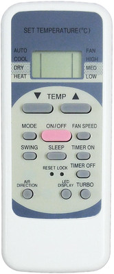 Ladha's  (Exactly Same Remote Will Only Work) AC Remote Control Remote Controller(White)