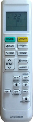 ERNIL Compatible DAIKIN Air Conditioner Remote Control ARC484B21 With WIFI Function (Please Match The MODEL with Your Old Remote) Remote Controller(White)