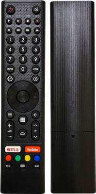 ERNIL Smart LCD LED Tv Remote Compatible for (NonVoice) Micromax Smart TV With Netflix & Youtube Button (Please Match With Your Remote) Remote Controller(Black)