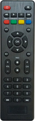 ERNIL Set Top Box Remote Compatible For SDC-P90M Digital Receiver Asianet Set top Box Remote Control (Your Old Remote Must be Exactly Same) Remote Controller(Black)