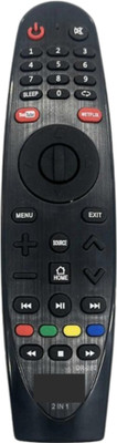 Akshita __DR-280__ 2 In 1 Smart Led TV Remote Control CROWN/Bush Without Voice Remote Controller(Black)