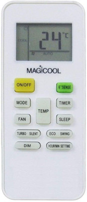 NixGlobal 173 Remote Compatible with WHIRLPOOL AC Remote Controller(White)