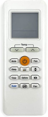 7SEVEN Compatible for Carrier Ac Remote Original RG70A/BGEF Model 205 Remote Controller(White)