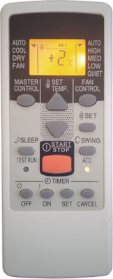 LipiWorld 23S AR-JE6 AC Remote With Display Light Backlight Compatible For  O General AC Remote Controller(Grey)