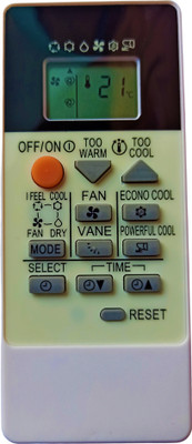 Ehop RU18A Compatible remote control for AC-122A Mitsubishi Remote Controller(White)